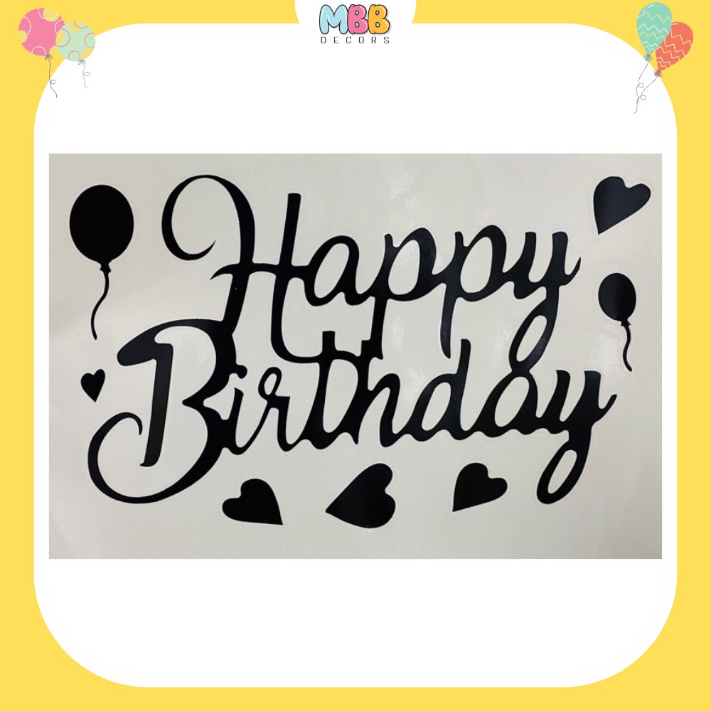 [TPHCM] Nhãn Dán, Sticker, Decal Dán Bóng Bay BOBO Trong Suốt, Dán Bóng Số Trắng Đen, Dán Bóng Hoa Cúc