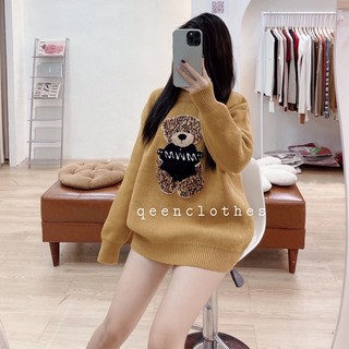 Áo LEN GẤU QC ( ảnh thật)