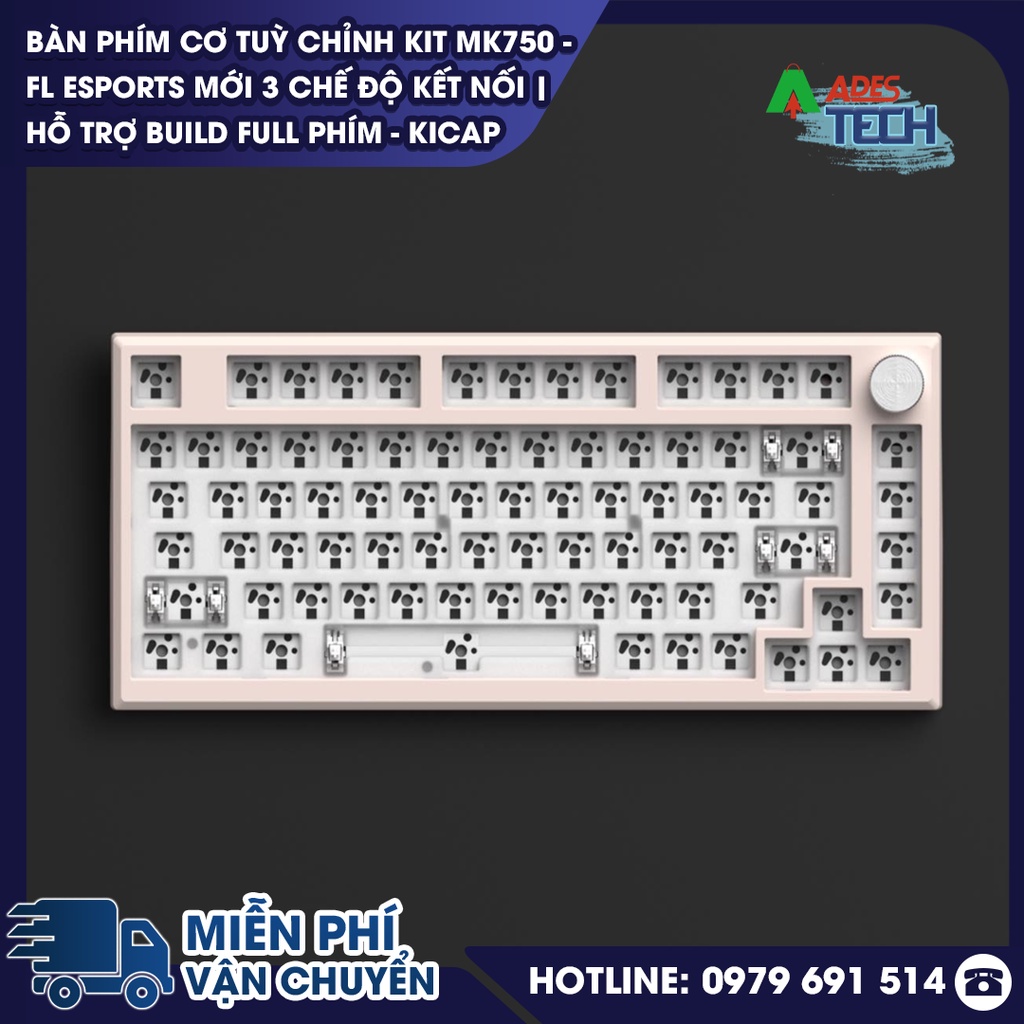 ✔️Bàn phím cơ tuỳ chỉnh KIT MK750 - FL ESPORTS mới ✔️3 chế độ kết nối ✔️Bảo hành 12 tháng