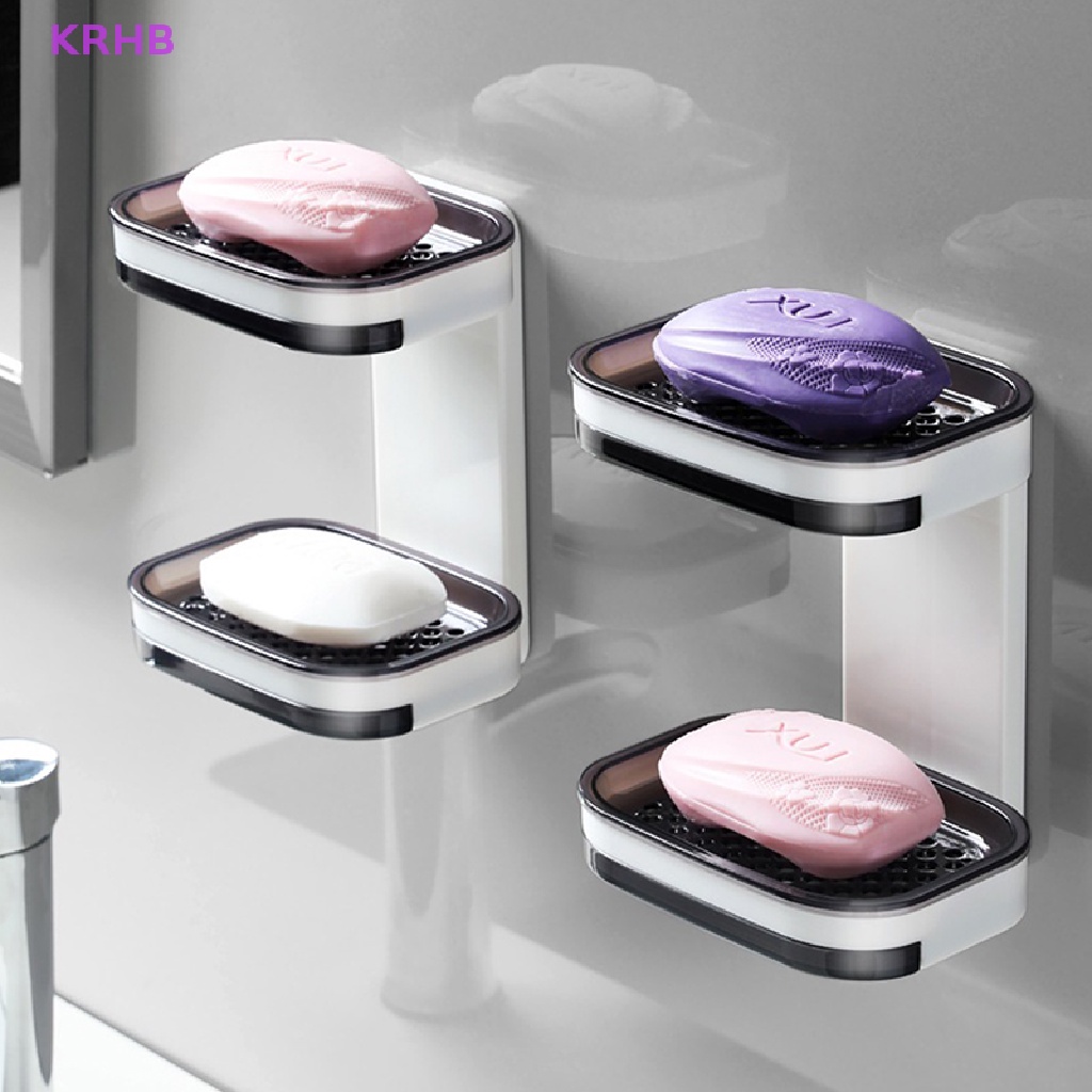 Giá Đựng Xà Phòng 1 Tầng Ráo Nước Gắn Tường Tiện Dụng Mới