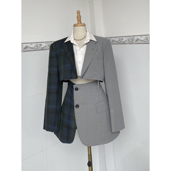 SET BLAZER CR 2HAND (ÁO BLAZER + CHÂN VÁY) ( GIM CÀI VÁY - XEM MẪU TẠI INSTA #tiem1997xx )