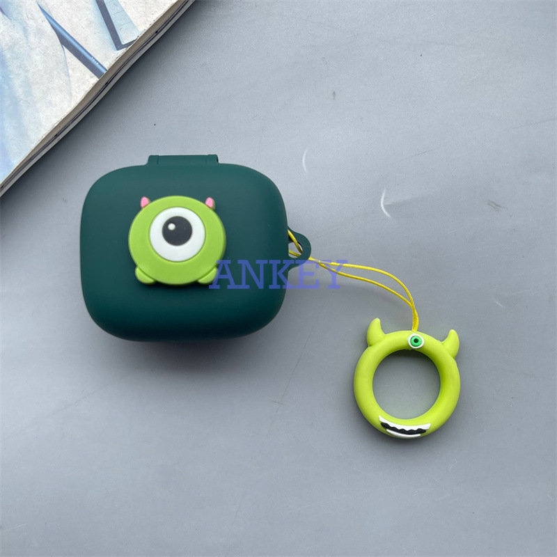 JBL Live Pro 2 / Free 2 / T280 TWS X2 / Wave Flex Earphone Silicone Case Cute Lovely with Ring Earbuds Waterproof Shockproof Soft Protective Headphone Cover Headset Skin