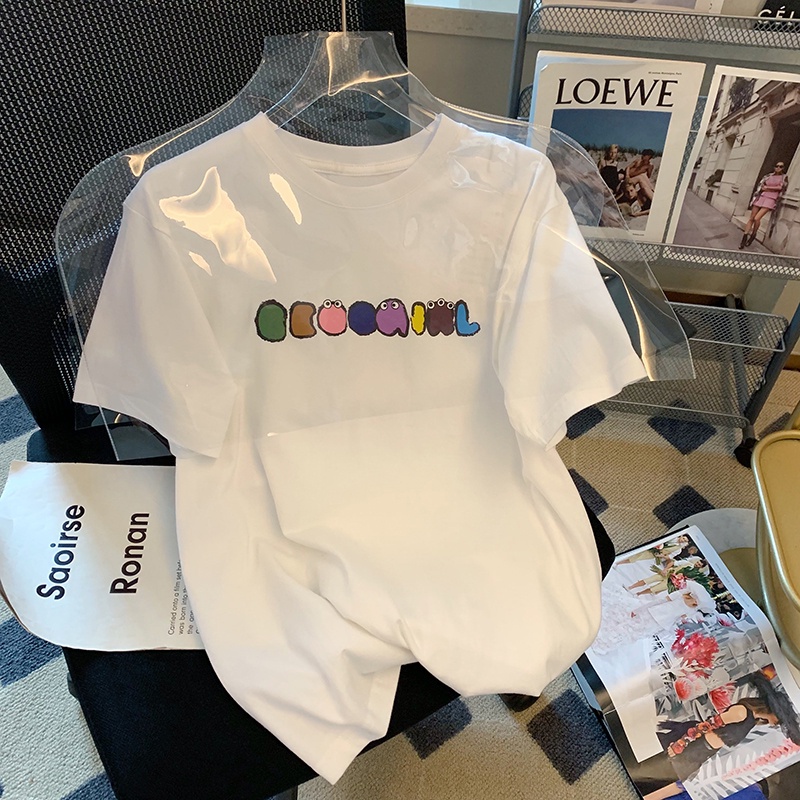 Áo Thun 100% Cotton Plus Size 5XL Phong Cách Hàn Quốc Thời Trang Cho Nam Nữ