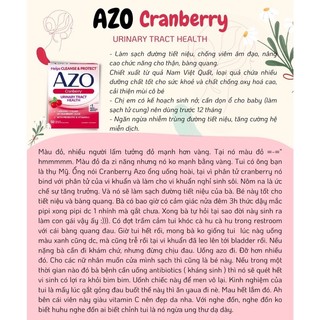 [Bill Us]Kẹo gummies Azo Cranberry