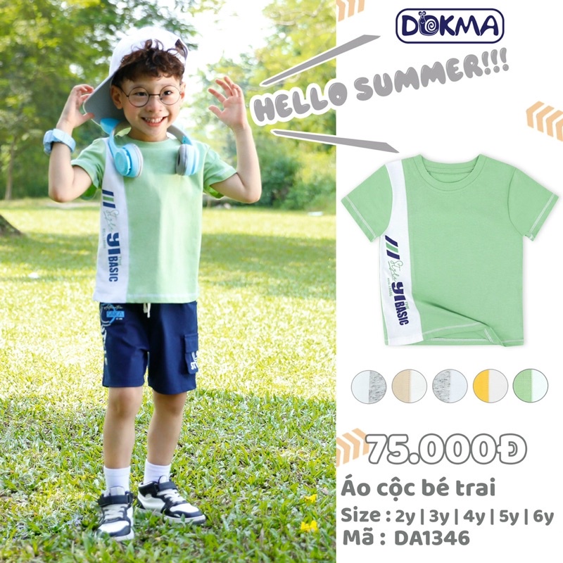 Áo phông cotton 100% Dokma mềm, mát