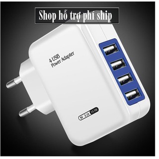 Hỗ trợ Ship- Củ Sạc Nhanh 4 Cổng USB