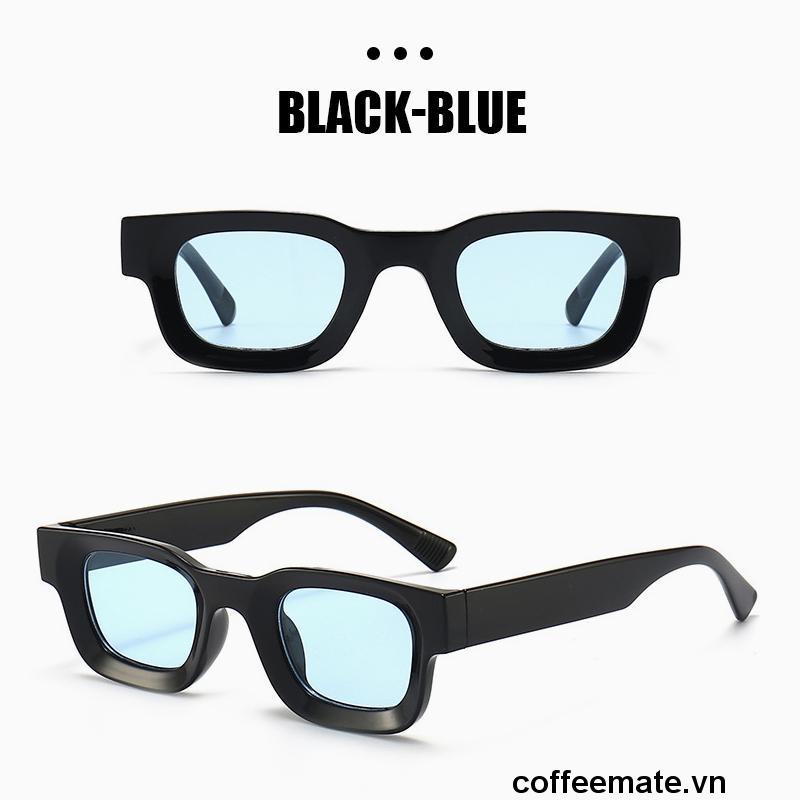 【coffeemate】⚡ Kính vuông nhỏ Kính râm phân cực phong cách Âu Mỹ Hip-hop Punk