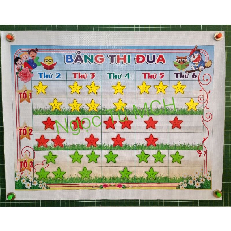 Sét 20 Sao thi đua, Sao khen thưởng, Sao minh họa đồ dùng trực quan 5cm