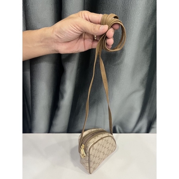 Túi si hiệu NINA RICCI phô mai mini của Pháp da thật