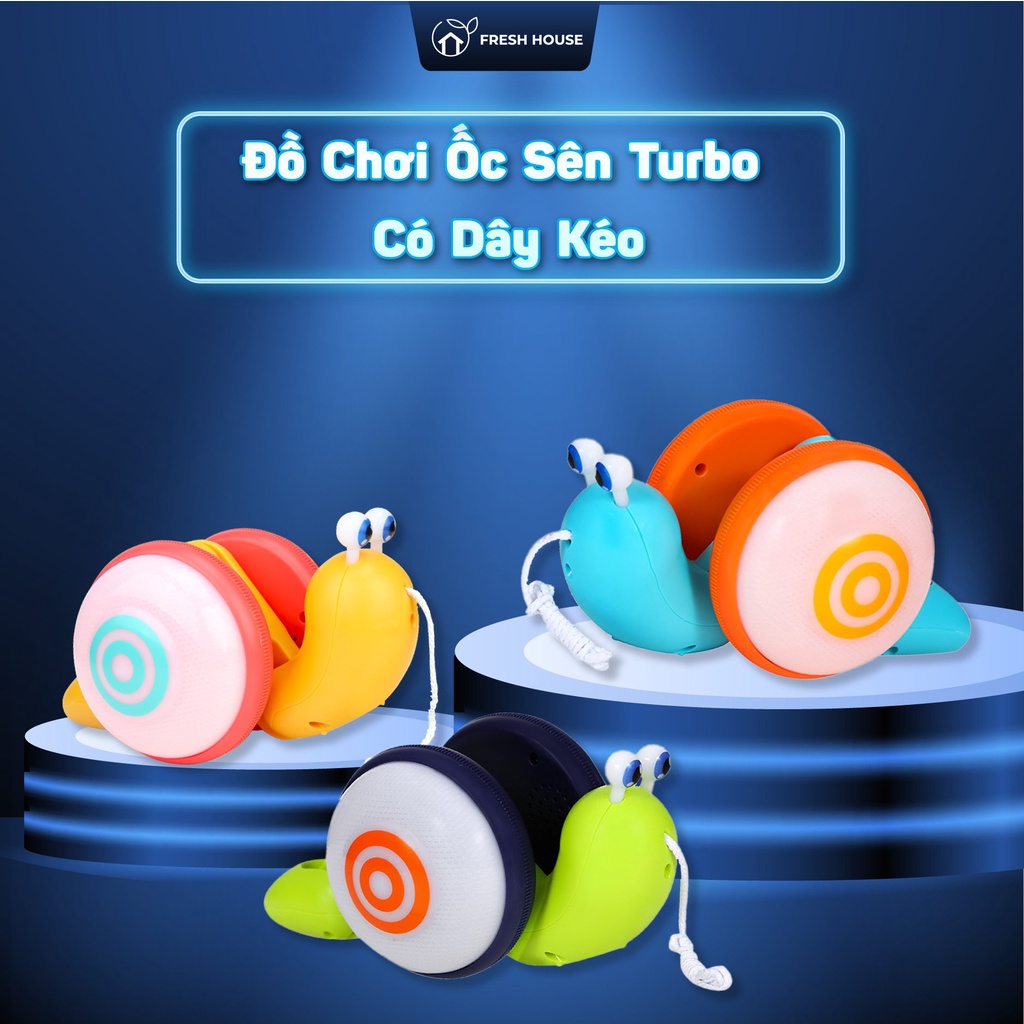 Đồ Chơi Ốc Sên Bò Có Đèn Nhạc Vui Nhộn Cho Bé - FRESH HOUSE