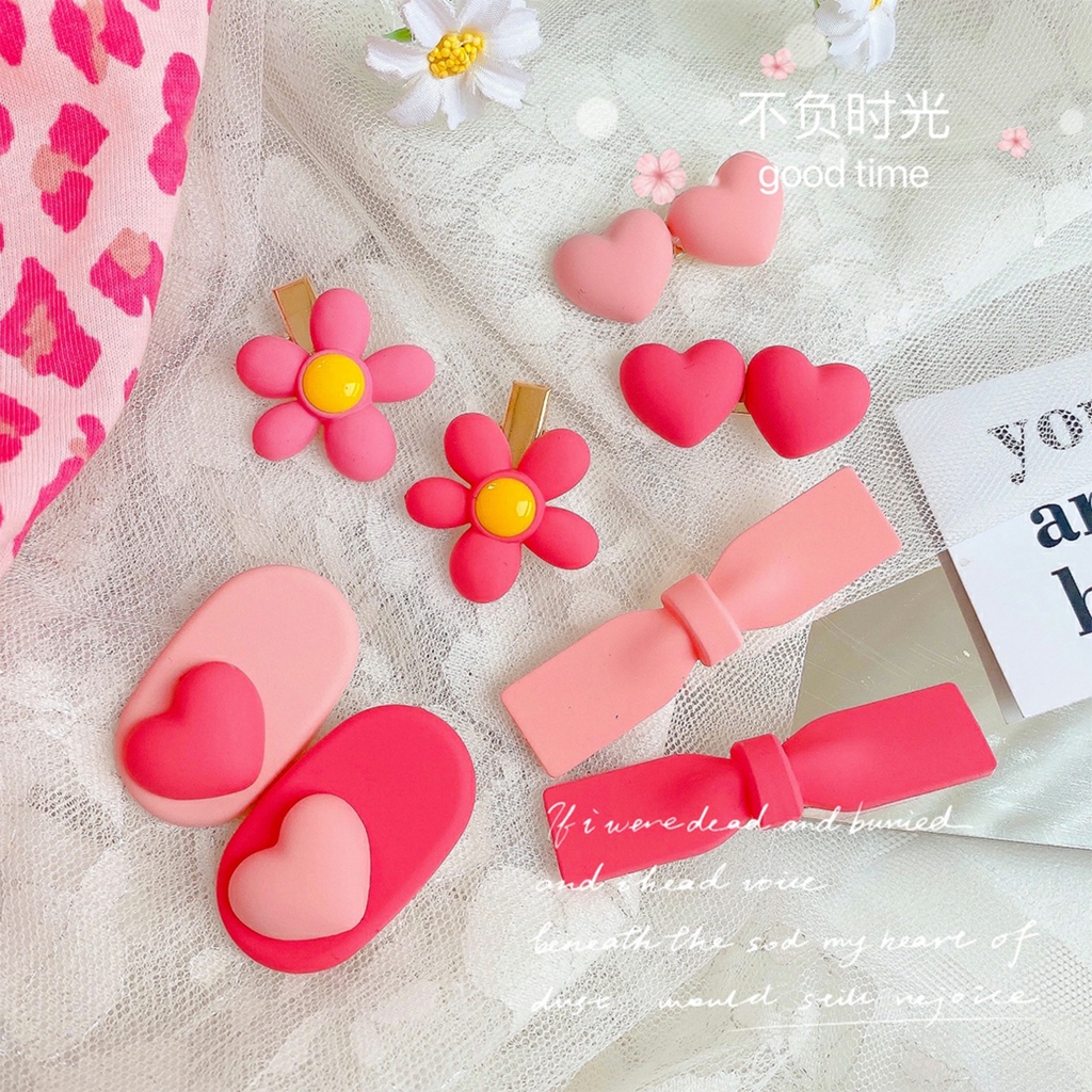 Set kẹp tóc hàn quốc dành cho nữ, hàng có sẵn