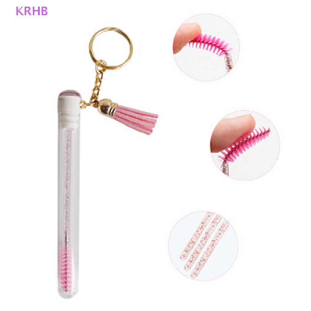 Cọ Chuốt Lông Mi / Lông Mày Dùng Một Lần Kèm Ống Mascara Và Móc Khóa Mới