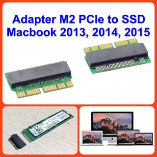 Adapter M.2 NVMe PCIe to 12+16Pin SSD Macbook 2013 2014 2015, Thay thế ổ cứng, nâng cấp SSD dung lượng cho cho Macbook