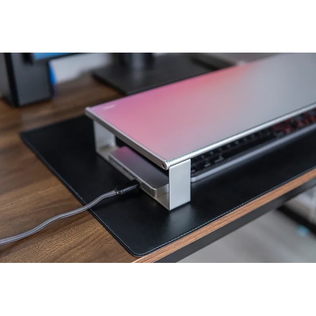 Kệ Để Máy Tính 1 Tầng Nhôm Nguyên Khối Kê Màn Hình Tích Hợp Hub Chuyển Đổi USB 3.0 JRC - GT7 GT8