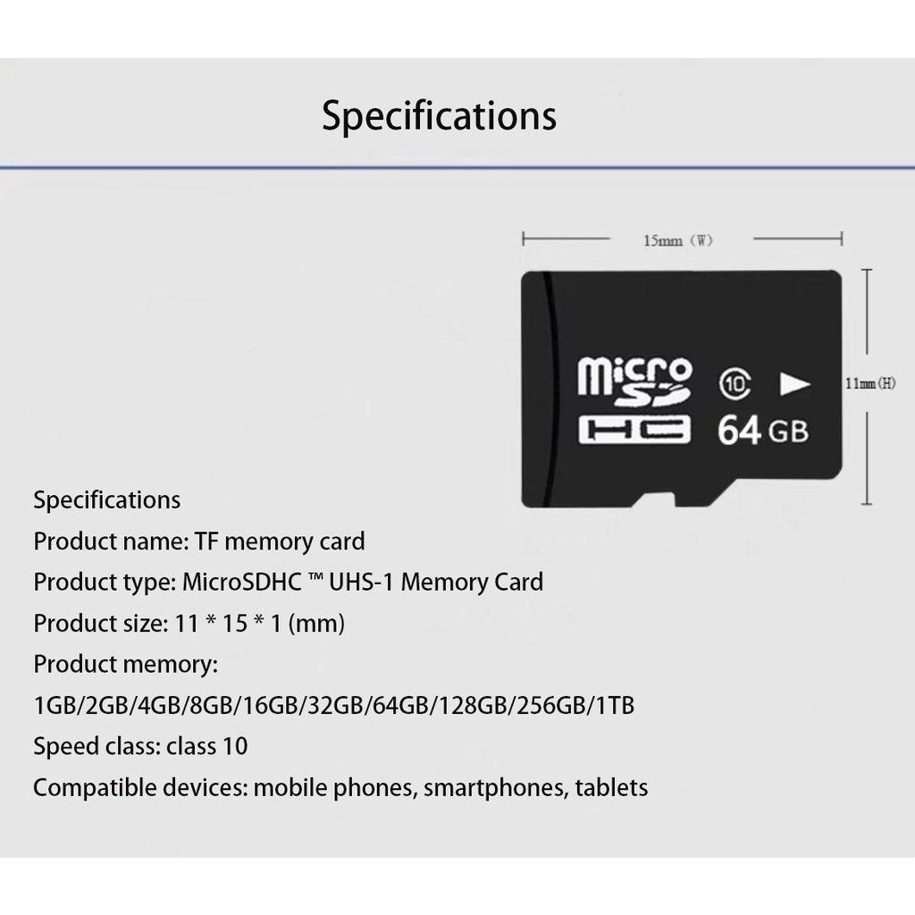 Thẻ Nhớ Micro Class 10 128GB 64GB 32GB 16GB 8GB 4GB