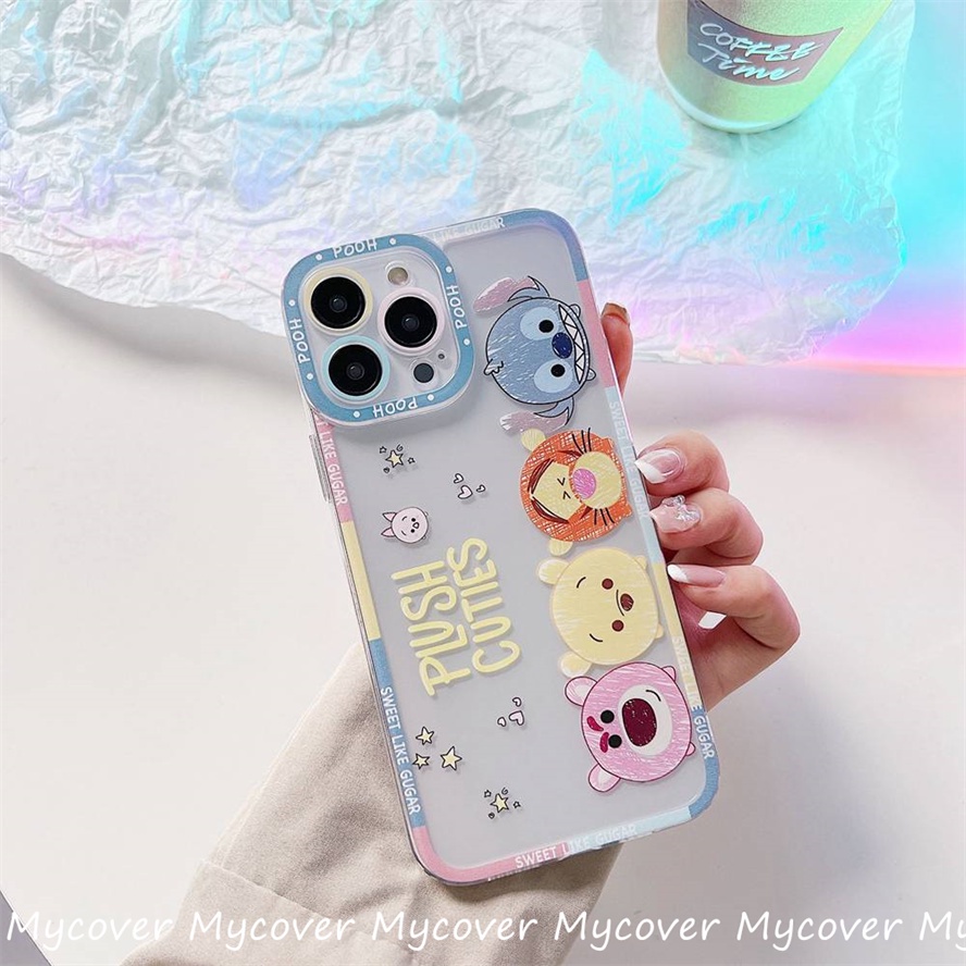 Ốp Điện Thoại Silicon Họa Tiết Hoạt Hình Stedy Dễ Thương Cho Iphone 11 12 13 14 Pro Max X Xr Xs 8 7 6 Plus SE 2020