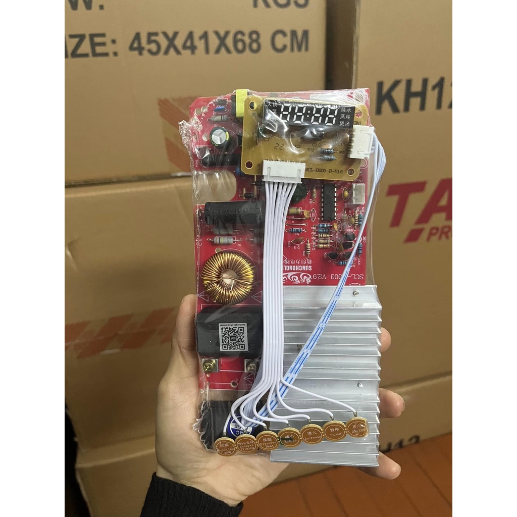 Bo mạch bếp từ đa năng phím cảm ứng công xuất 2000w 7 phím