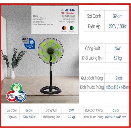 Quạt đứng SENKO(LTS1636)-nhỏ gọn tiện lợi với mọi người tiêu dùng(Thùng 2 cái)