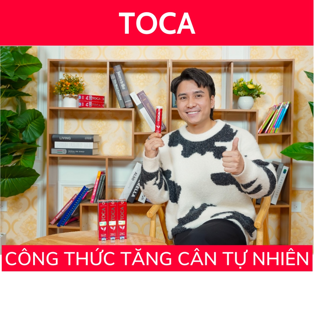 HÀNG CHÍNH HÃNG - Viên sủi giúp tăng cân Toca (20 viên) - Ăn ngon, ngủ ngon, tăng cân tự nhiên