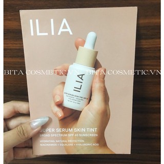 Sample Tinh chất Tone Da Ilia super serum skin tint 3 ô