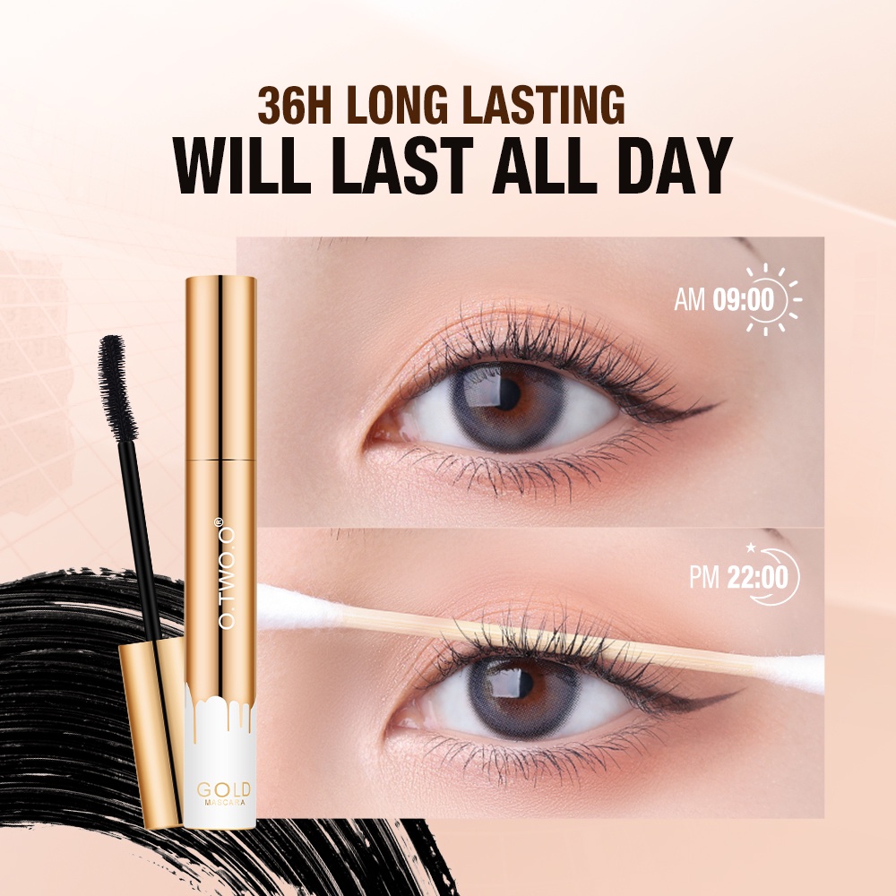 Mascara O.TWO.O Kháng Nước Lâu Trôi Màu Đen Tự Nhiên Chuốt Cong Và Dài Mi 50g