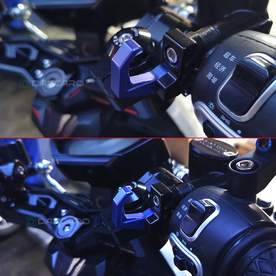 Móc Treo Mũ Bảo Hiểm Xe Máy E-bike Thiết Kế Mới Gấp Gọn Bằng Hợp Kim Nhôm