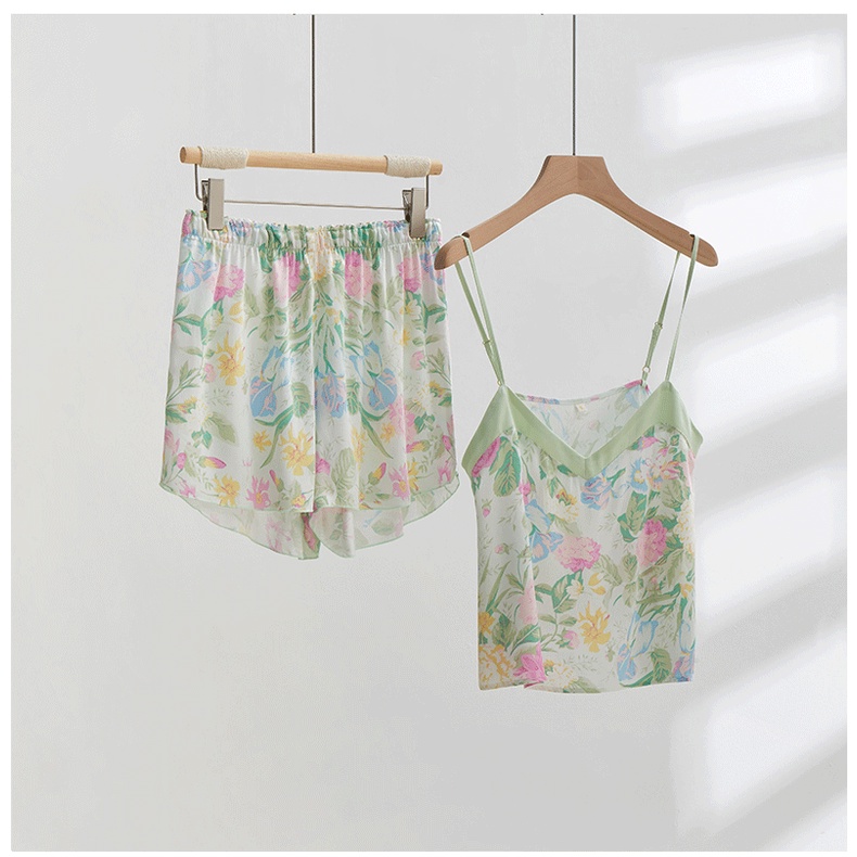 Bộ Đồ Ngủ Hai Dây Hoa Mặc Nhà / Floral Cami Set - After Bath CA016