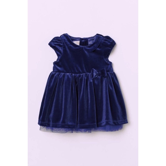 Váy nhung HM  cho bé- ảnh thật mẫu mặc