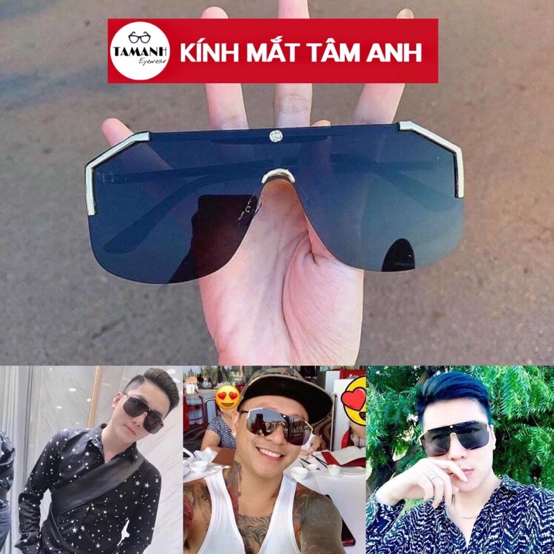 Kính mát thời trang dành cho nam nữ   mắt vuông chống UV400 chống bụi chỉ đường sắc màu thời trang