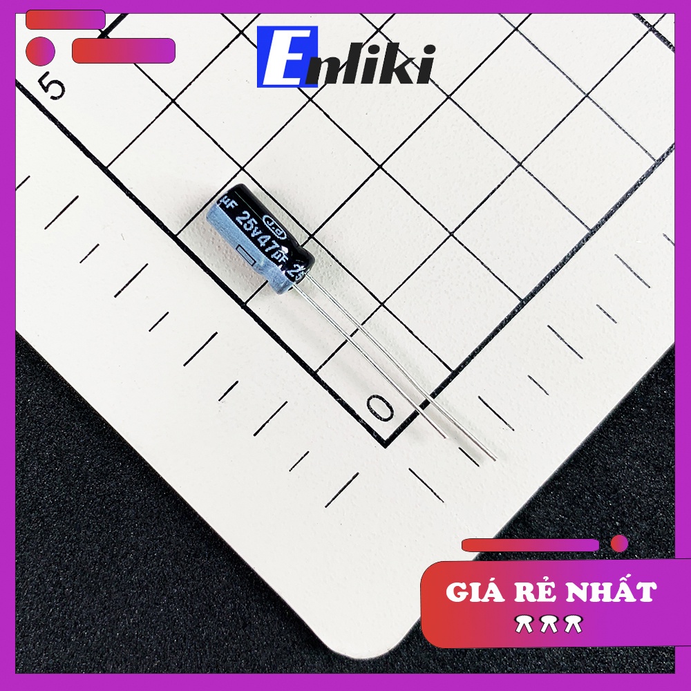 Combo 5 Chiếc Tụ Hóa 47uF 25V (5x11mm)