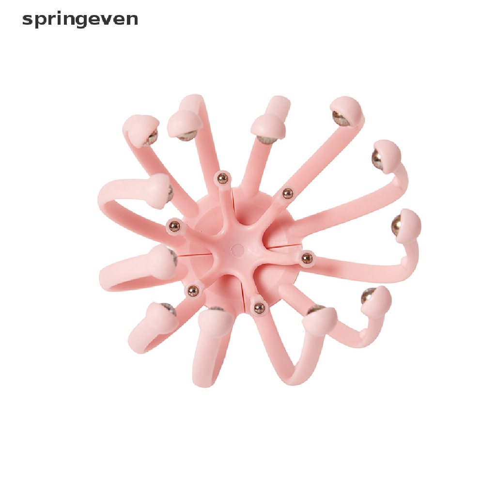 1 Bộ Dụng Cụ Massage Đầu Với 18 Ngón Tay Giúp Giảm Căng Thẳng