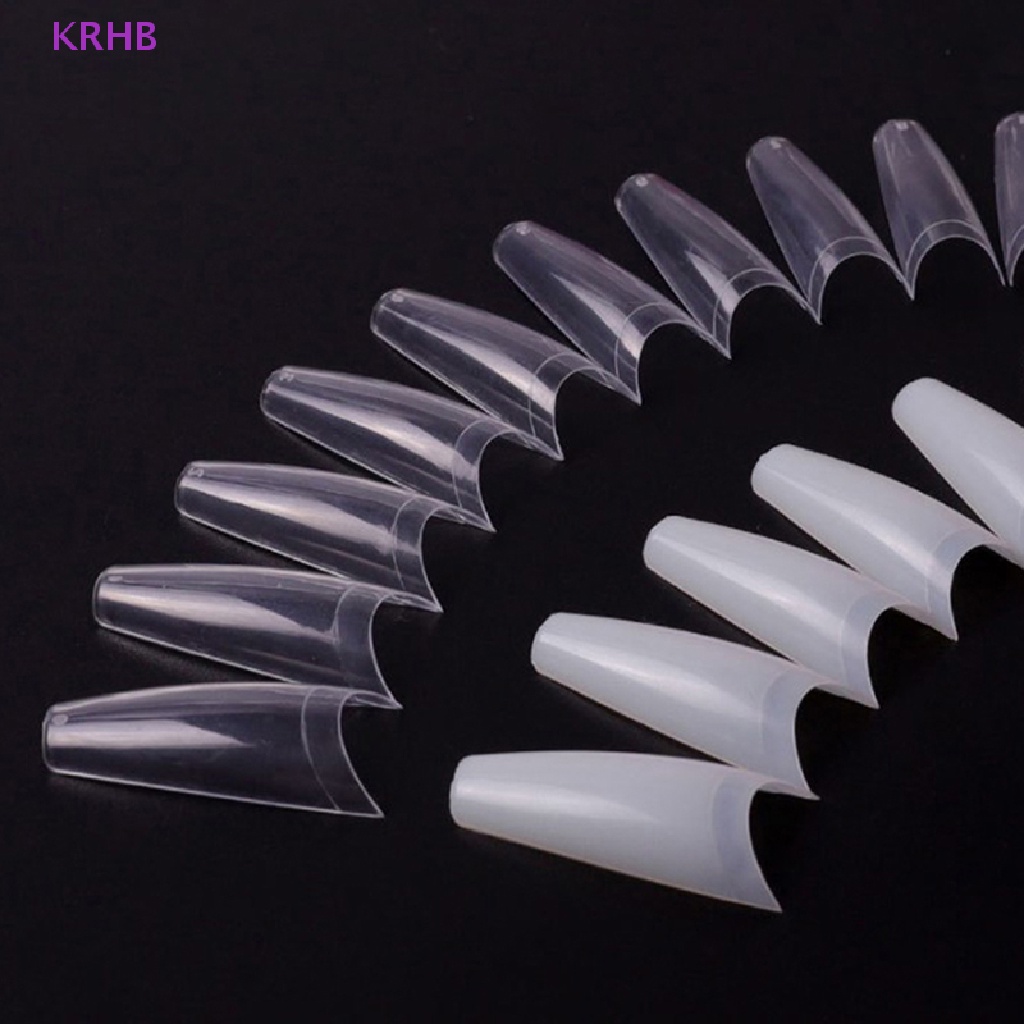 Set 500 Móng Tay Giả Hình Chữ T Bằng Acrylic Cao Cấp Mới