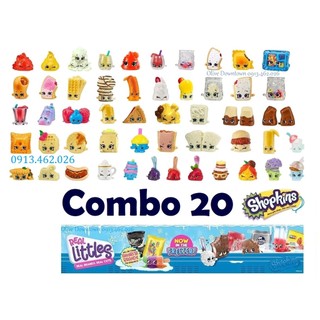 Combo 20 🌈 Bộ mô hình Bánh kẹo Shopkins ngẫu nhiên khác nhau - Đồ chơi VNXK SHOPKINS Real Littles