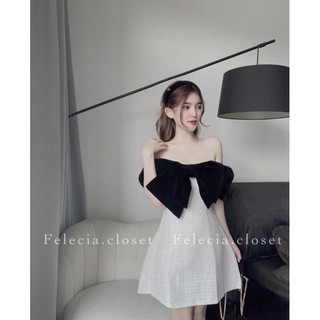 ĐẦM DẠ TRẮNG PHỐI NƠ ĐEN LƯỚI 🍂