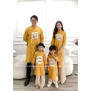áo dài gia đình đón tết