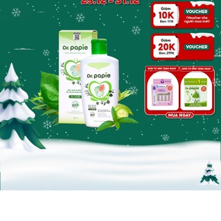 Nước tắm thảo dược dr. papie cho bé giúp ngăn ngừa và giảm các vấn đề về da 230ml