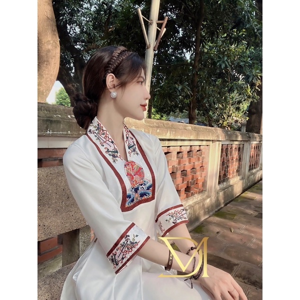 Bộ đi chùa cách tân áo dài Huế, bộ đi chùa nữ đủ màu