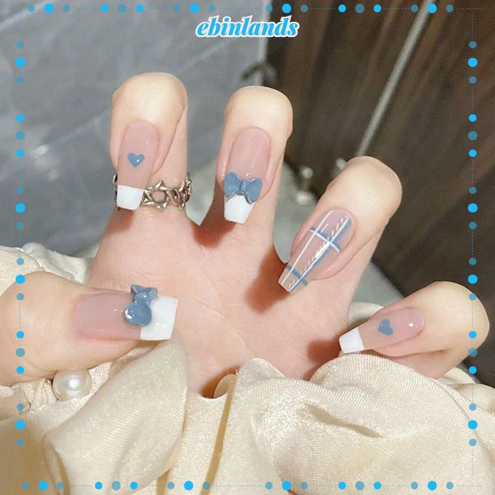 Hộp 24 Móng Tay Giả Múa Ba Lê Trang Trí Nghệ Thuật