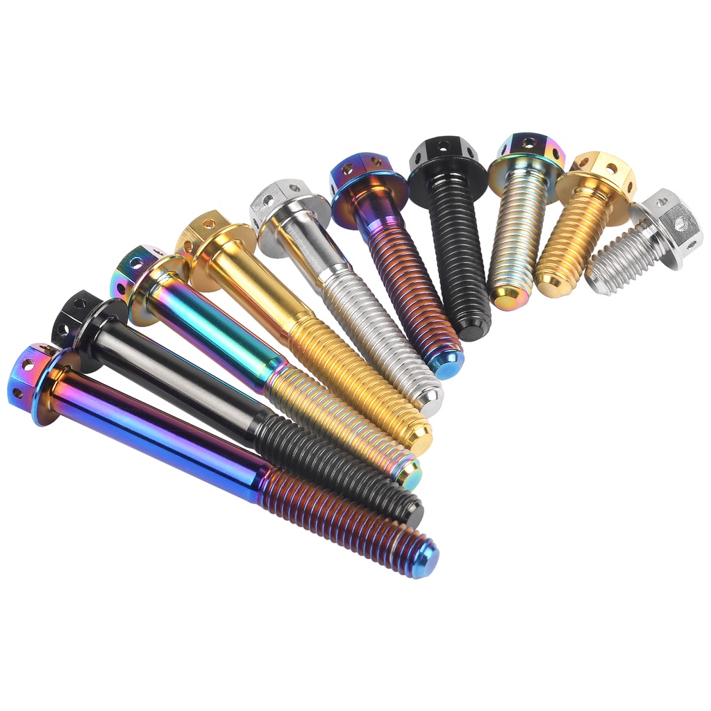 Wanyifa Vít Đầu Lục Giác Bằng Hợp Kim Titan tc4 / gr5 m6 m6x10-60l Chuyên Dụng Cho Xe Mô Tô