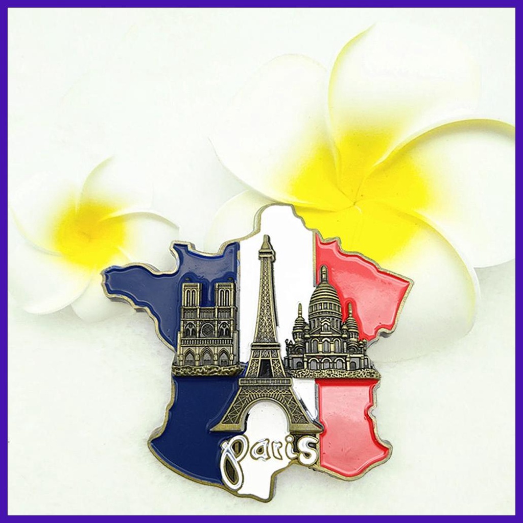 Nam Châm Dán Tủ Lạnh Hình Bản Đồ Pháp Thiết Kế Độc Đáo