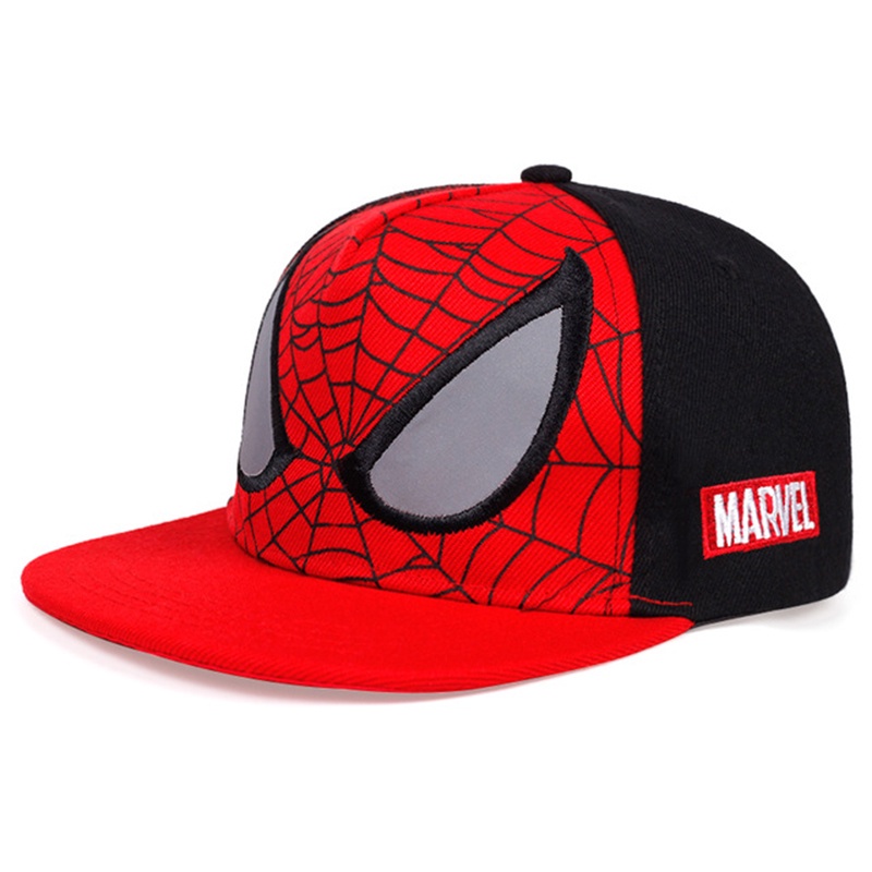 Nón Lưỡi Trai Họa Tiết Hoạt Hình Spiderman Phong Cách Hip Hop Cho Bé