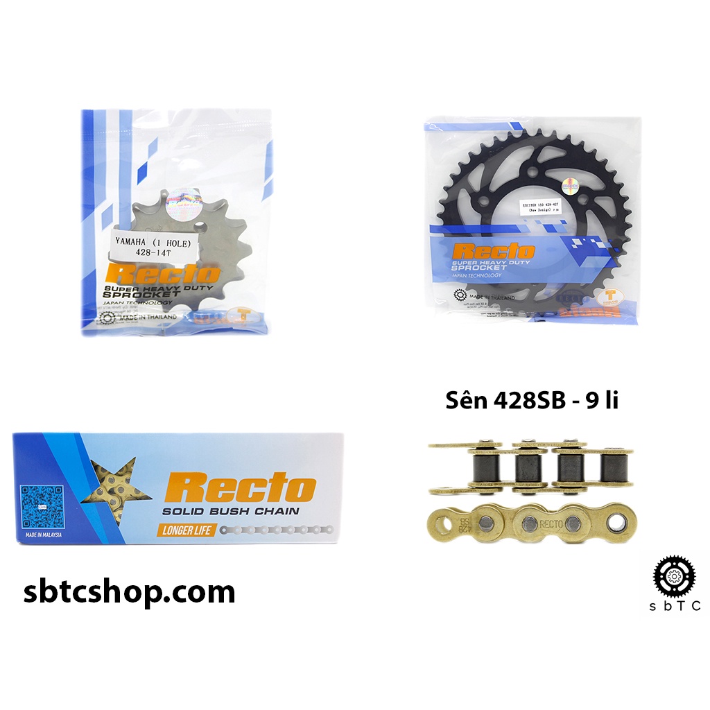 Nhông sên dĩa NSD Recto Exciter 150 chính hãng Thái Lan