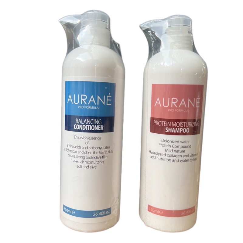 Bộ dầu gội xả phục hồi Aurane Protein Moisturizing 750mlx2