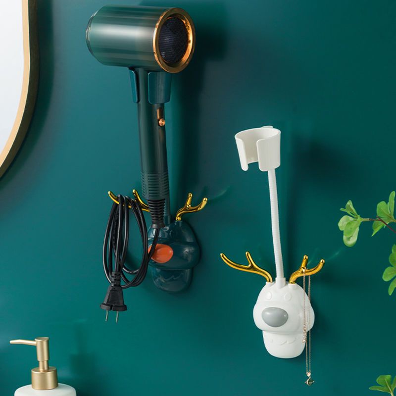 Storage Rack Bracket Holder Punch-Free Multifunctional Rack Bathroom Wall-Mounted Hair Dryer Hair Dr