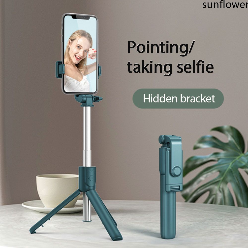 Gậy Chụp Ảnh Tự Sướng Giá Ba Chân Mini Có Thể Gập Lại Với Ánh Sáng Lấp Đầy Thanh Thu Vào Màn Trập Từ Xa Bluetooth Cho Điện Thoại Di Động Huawei Xiaomi Iphone-Sun. Vn