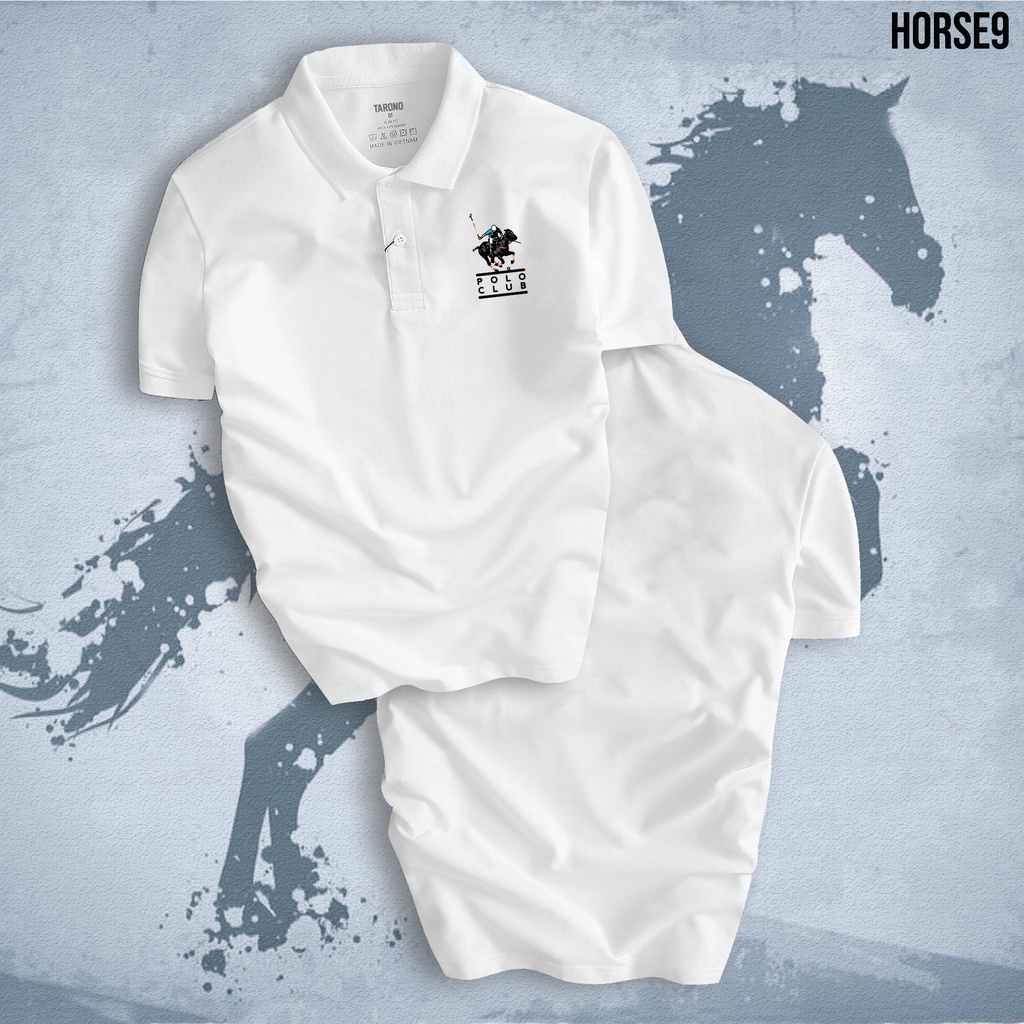Áo POLO CLUB Cưỡi ngựa nam nữ cổ bẻ vải xịn Unisex, trẻ trung, thanh lịch HORSE09