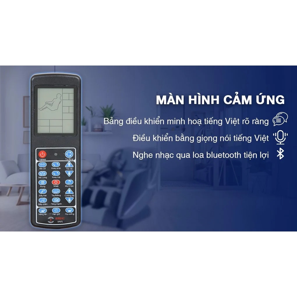 Ghế massage cao cấp Airbike Sports MK354 hàng trưng bày trày xước