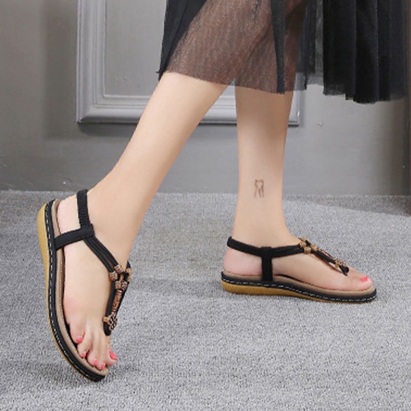 Xăng đan Đế Dày Phong Cách La Mã Thời Trang Cho Nữ