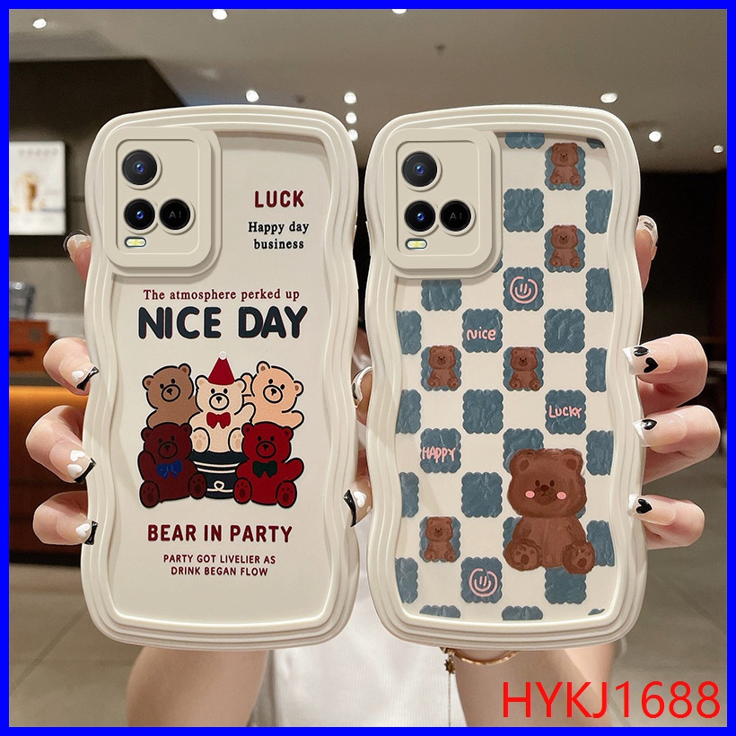 Ốp lưng Vivo Y21 ốp lưng Vivo Y21S ốp lưng Vivo Y33S ốp lưng Vivo T1X Ốp Điện Thoại tpu Silicone Họa Tiết Gợn Sóng Cho Vivo Y21 Y21S Y33S T1X KLQ