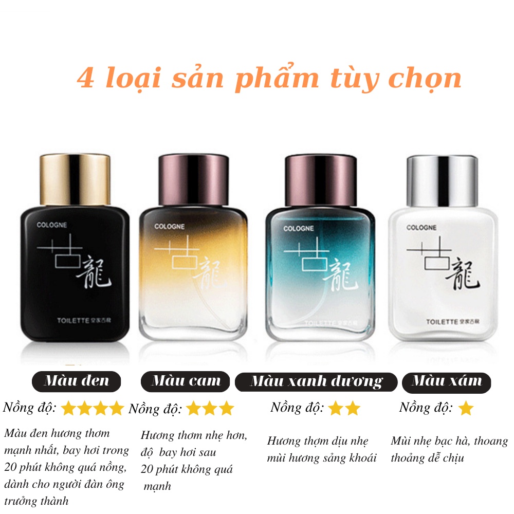 Nước Hoa Nam, Nước Hoa Geffelia Royal Cologne Cao Cấp, Lưu Hương Thơm Lâu, Bền Bỉ, Dung Tích 50ML